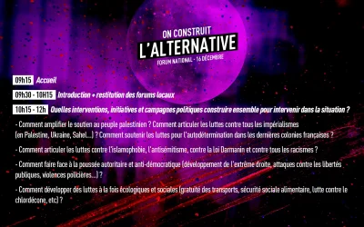 Programme du forum #2 (16 décembre)